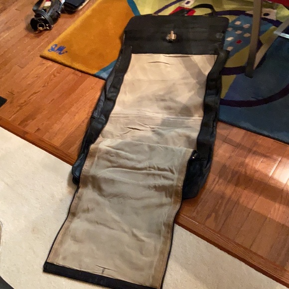 Rare Mark Cross Leather Vintage Hanging Garment Bag - Picture 8 of 9